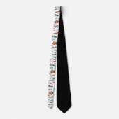 Pop Culture Comics Custom Necktie Tie Krawatte (Rückseite)