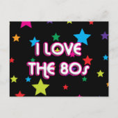 Pop Culture Retro I Liebe 80er Postkarte (Vorderseite)