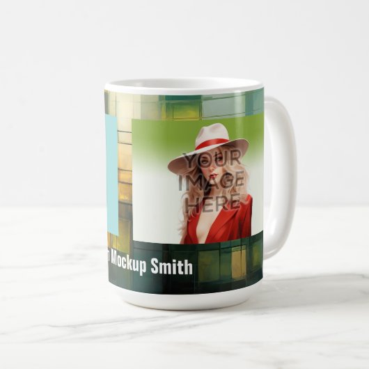 Pop Culture Signable Add Foto Personalisiert Custo Kaffeetasse (VorderseiteRechts)