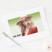 Pop Culture Signable Add Foto Personalisiert Custo Rechteckiger Aufkleber (Umschlag)