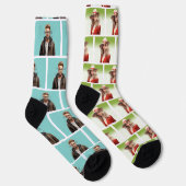 Pop Culture Signable Add Foto Personalisiert Custo Socken (Rechts)