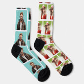 Pop Culture Signable Add Foto Personalisiert Custo Socken (Rechts)