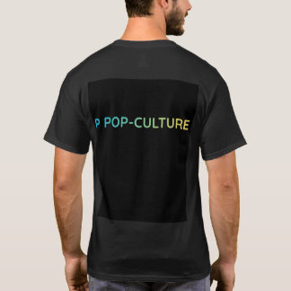 POP-CULTURE T-Shirt - Farbverlauf-Typografie auf d