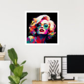 Pop Culture Vibrangs Colors Poster (Heimbüro)