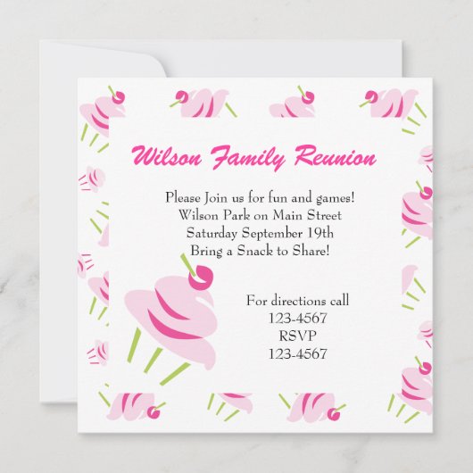 Pop cuPcaKeS Einladung (Vorderseite)