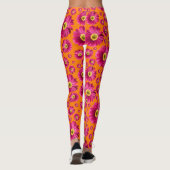 Pop Daisy Fuchsia Pink Leggings (Rückseite)