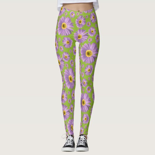 Pop Daisy Lila Leggings (Vorderseite)