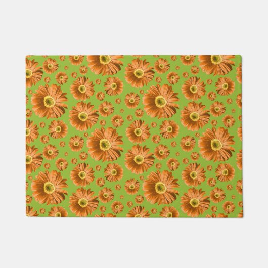 Pop Daisy Orange Fußmatte (Vorderseite)
