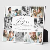 Pop dankbar für jeden Augenblick FotoCollage Fotoplatte (Seite)