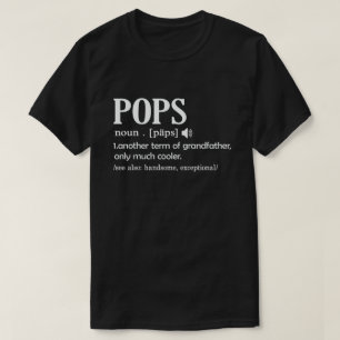 Pop Definition Funny bedeutet Cooles Opa-Geschenk T-Shirt