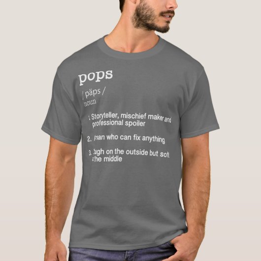 Pop Definition TFunny Cool Present Gift T-Shirt (Vorderseite)