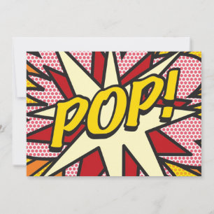 POP Deine Nachricht Lustige Retro-Comic-Book-Pop-A Ankündigung
