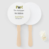 Pop den Champagner machen wir immer noch goldgraue Fächer (Vorne und Hinten)