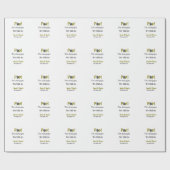 Pop den Champagner machen wir immer noch goldgraue Geschenkpapier (Flach)