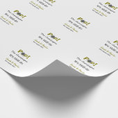 Pop den Champagner machen wir immer noch goldgraue Geschenkpapier (Ecke)