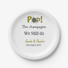 Pop den Champagner machen wir immer noch goldgraue Pappteller