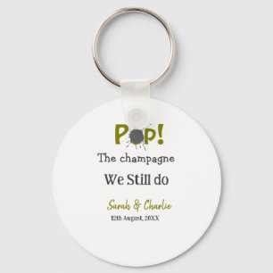 Pop den Champagner machen wir immer noch goldgraue Schlüsselanhänger