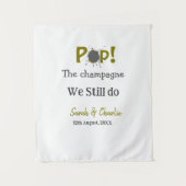 Pop den Champagner machen wir immer noch goldgraue Wandteppich (Vorderseite)