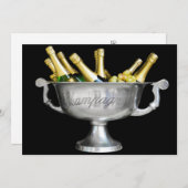 Pop den Kork! Helfen Sie uns zu feiern! Einladung (Vorne/Hinten)