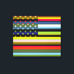 Pop der amerikanischen Flagge Art. 6 Leinwanddruck<br><div class="desc">American Flag Pop Art. Design ist auf anderen Produkten erhältlich.</div>