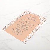 Pop der Apricot-Geometrie (Retro-Dotted) Folieneinladung (Gedreht)