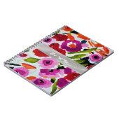 Pop der Blume für die Wasserfarbe Notizblock (Linke Seite)