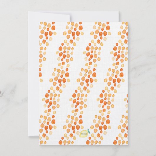 Pop der Brautdusche Rot-Flora Einladung (Rückseite)