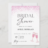 Pop der Bubbly: Eine Brautparty-Feier Einladung (Vorderseite)