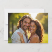 Pop der Bubbly Engagement Party Dankeschön Karte (Rückseite)