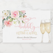 Pop der Bubbly, sie bekommt ein Hubby-MINI Schaumweinetikett (Einzelnes Label)