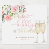 Pop der Bubbly, sie bekommt ein Hubby Schaumweinetikett (Einzelnes Label)