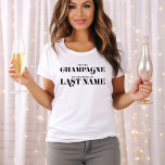 "Pop der Champagner" - Braut zu sein T-Shirt<br><div class="desc">Modernes und elegantes Brautparty.</div>