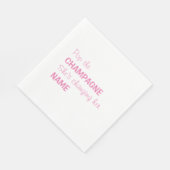 Pop der Champagner Bridal Cocktail-Servietten - ro Serviette (Ecke)