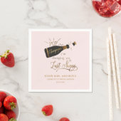 Pop der Champagner ich bin dabei meinen Nachnamen  Serviette (Beispiel)