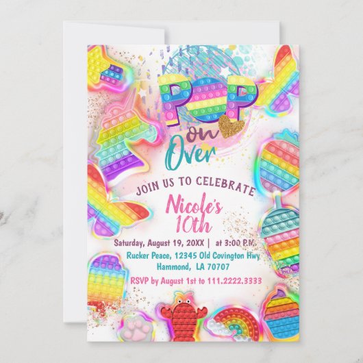 Pop der Einladung (Vorderseite)