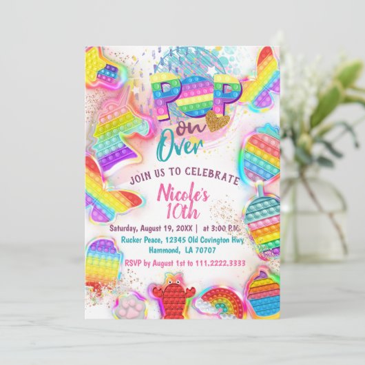 Pop der Einladung (Stehend Vorderseite)