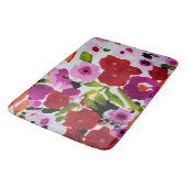 Pop der farbigen, trüben Blume der Wasserfarbe Badematte (Schrägansicht)