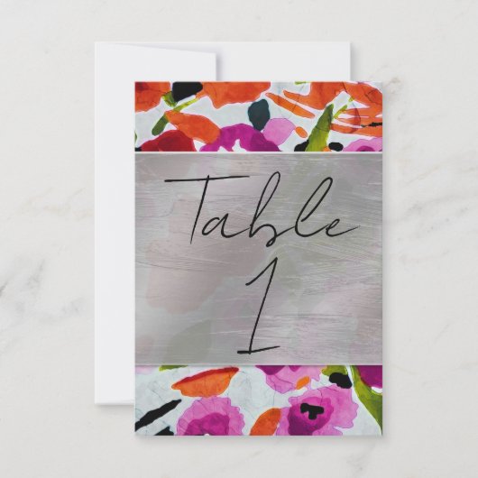 Pop der farbigen, trüben Blume der Wasserfarbe Einladung (Vorderseite)