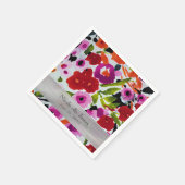 Pop der farbigen, trüben Blume der Wasserfarbe Serviette (Ecke)