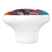 Pop der Frau zum Weinen Keramikknauf (Seitenansicht)