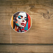 Pop der Frau zum Weinen Keramikknauf