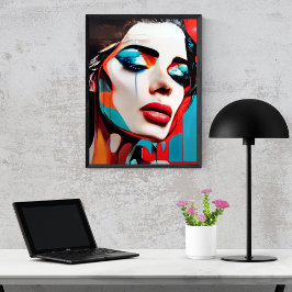 Pop der Frau zum Weinen Poster