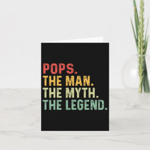 Pop Der Mann der Mythos Der legendäre Väter Tag Ge Karte