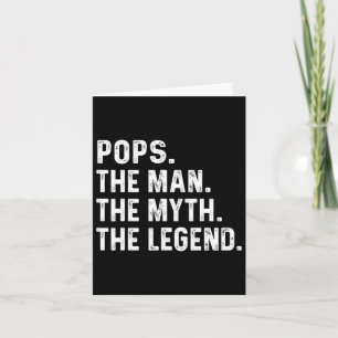 Pop Der Mann der Mythos Der legendäre Väter Tag Ge Karte