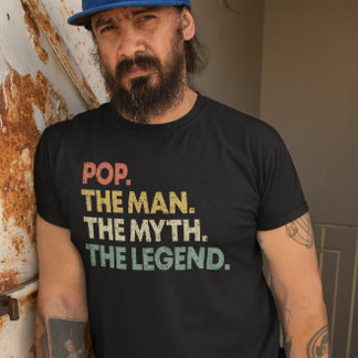 Pop Der Mann der Mythos der Legende Retro Pop Vate T-Shirt
