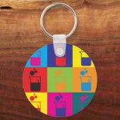 Pop der Mikrobiologie Schlüsselanhänger (Vorderseite)