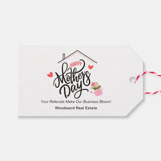 Pop der Mutter durch | Realtor Vielen Dank Referen Geschenkanhänger (Vorderseite (Horizontal))