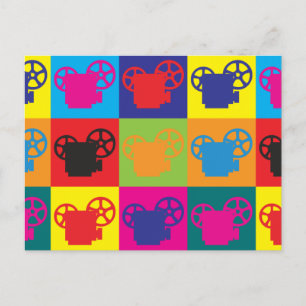 Pop der Projektion Art Postkarte