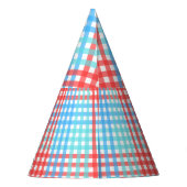 Pop der Rakete, klein, Kariert Partyhütchen (Rückseite)