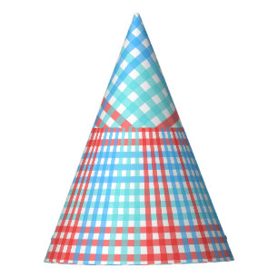 Pop der Rakete, klein, Kariert Partyhütchen